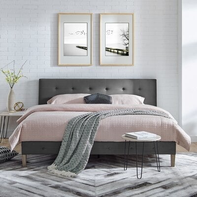 Monona Upholstered Low Profile Platform Bed - Image 0