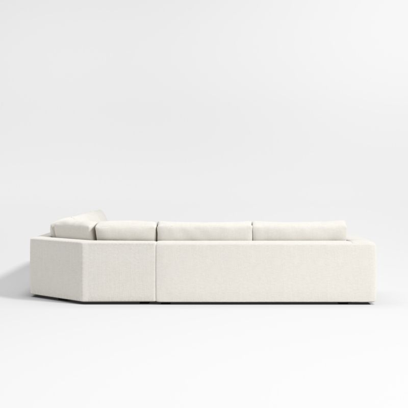 Oceanside Low 4-Piece Sectional Sofa with Wedge - Image 3