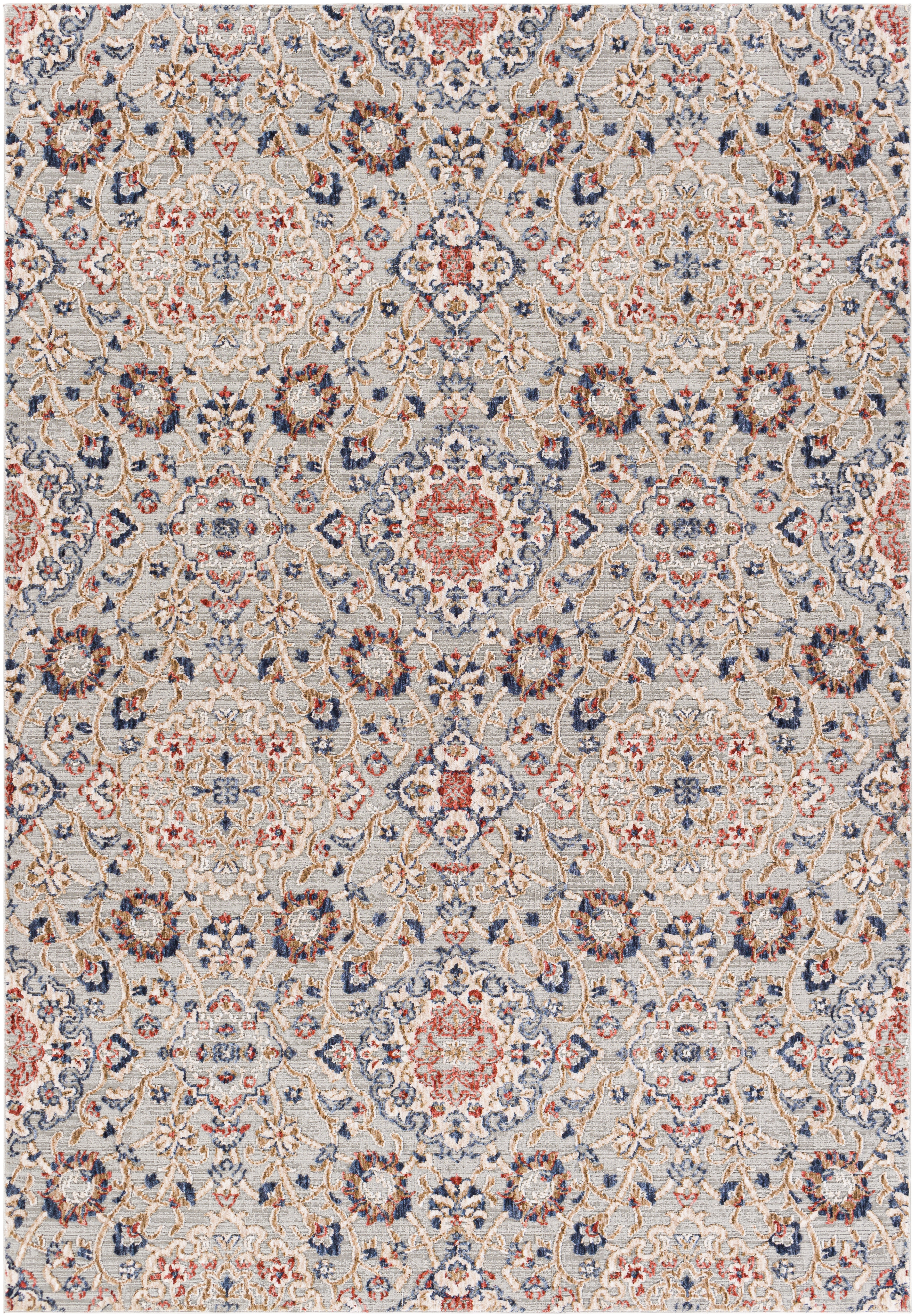 Infinity Beige Indoor 8'10" x 12' Machine Woven Rug - Image 0