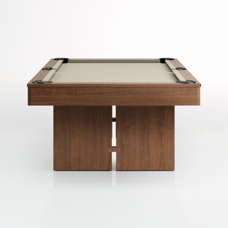 Walnut Pool Table with Wall Rack and Accessories - Image 6