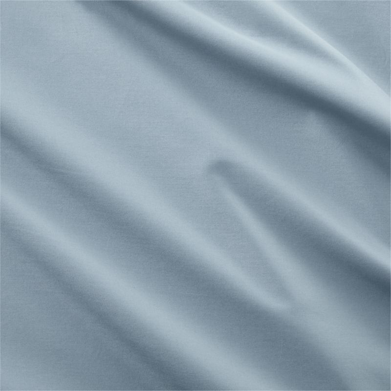 Favorite Organic Cotton Sateen Blue California King Bed Sheet Set - Image 5