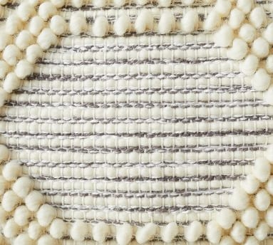 Carine Hand Loomed Pillow Cover, 20 x 20", Ivory - Image 2