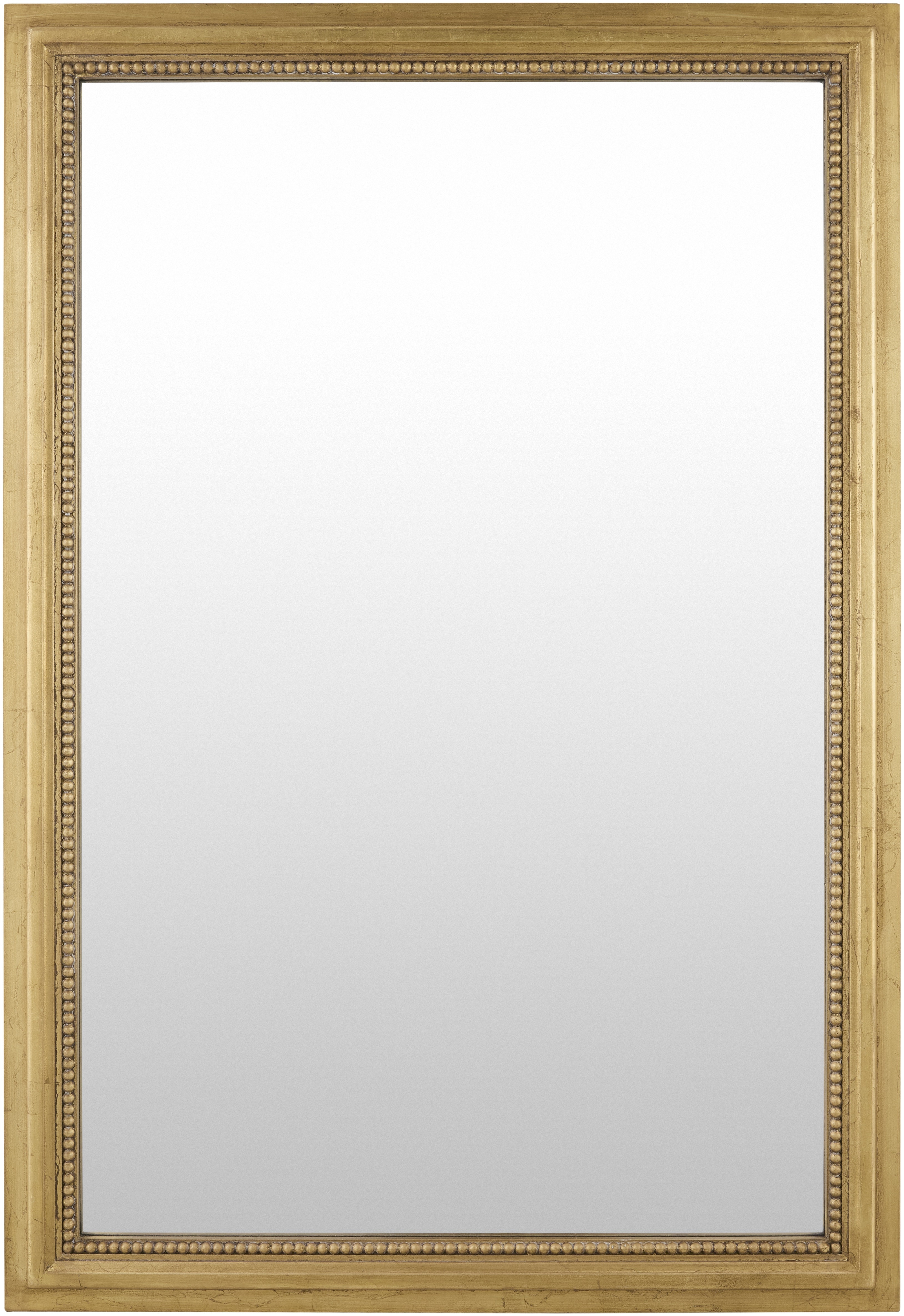 Damian Gold 38"H x 26"W x 1"D Accent Mirror - Image 0