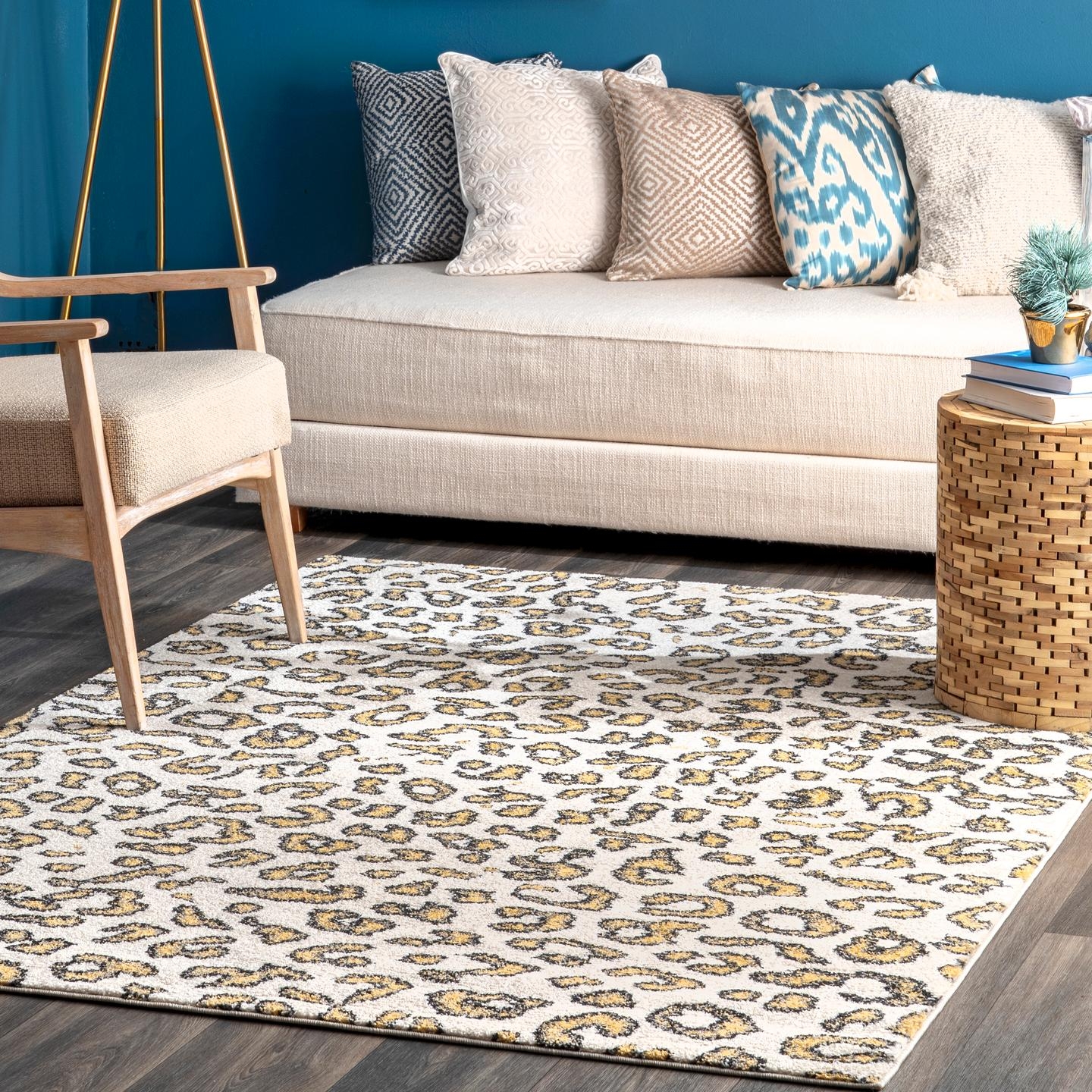 Leopard Print Area Rug - Image 0