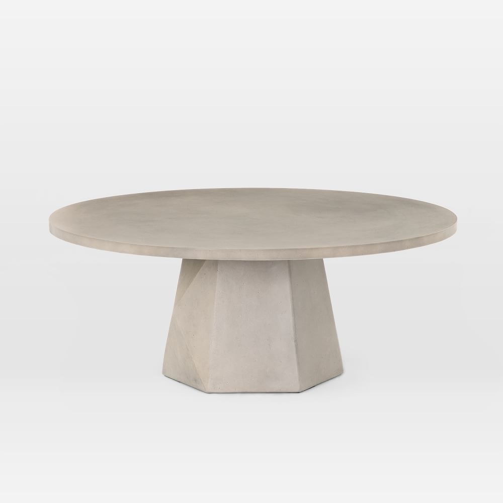 Outdoor Prism Coffee Table, Gray - Image 0