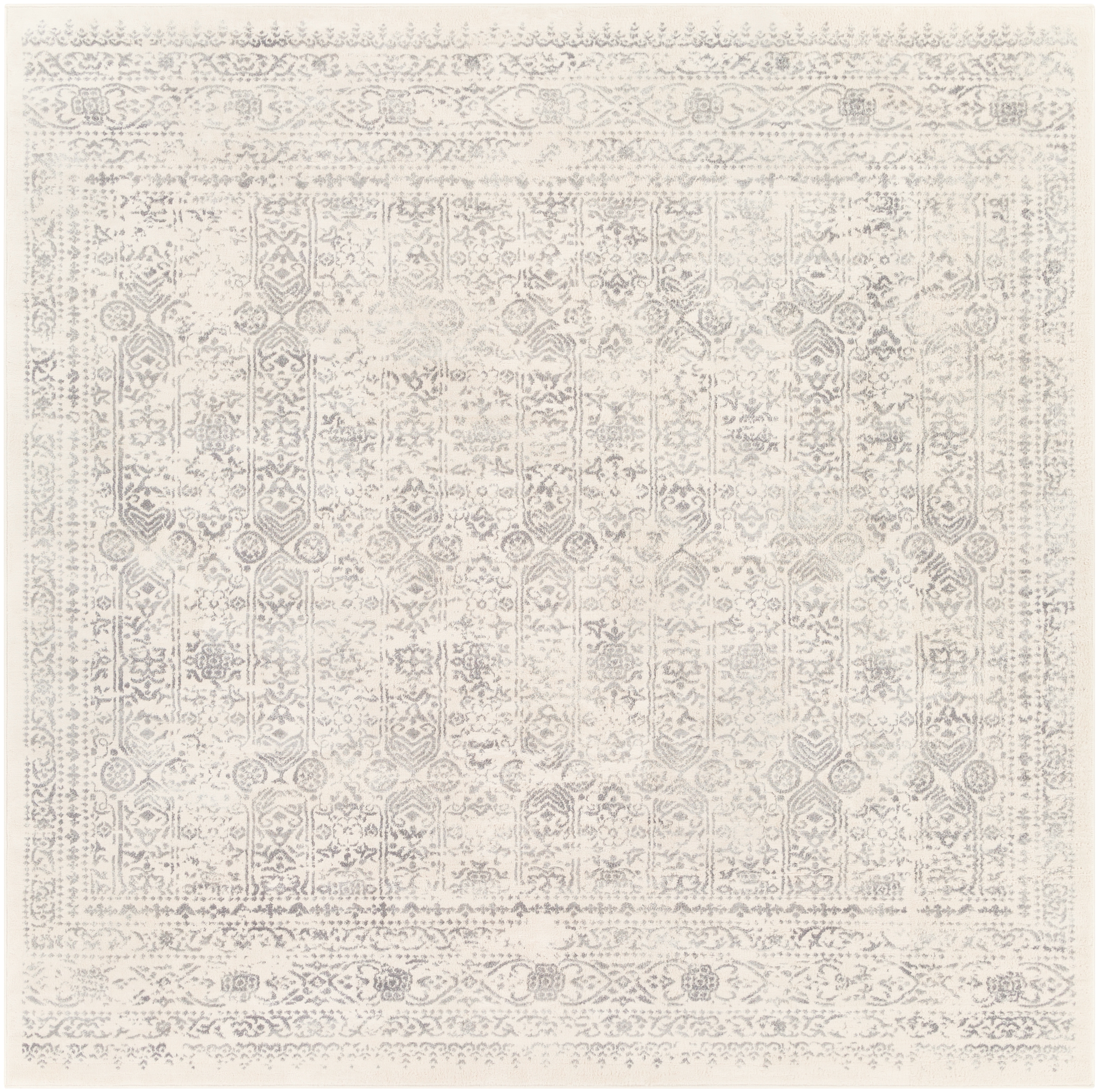 Roma Beige Indoor 6'7" x 6'7" Machine Woven Rug - Image 0