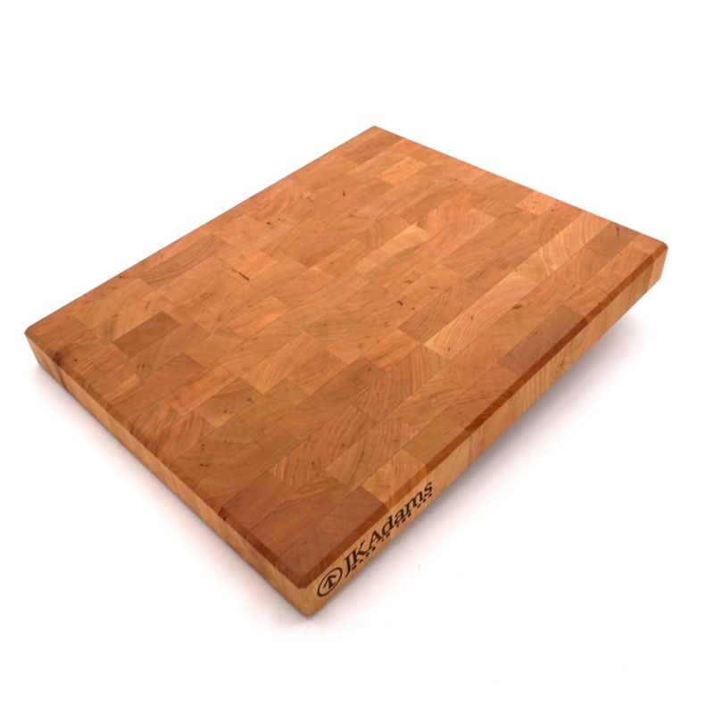 JK Adams Professional End Grain Cherry Cutting Board, 20"x16"x2" - Image 2