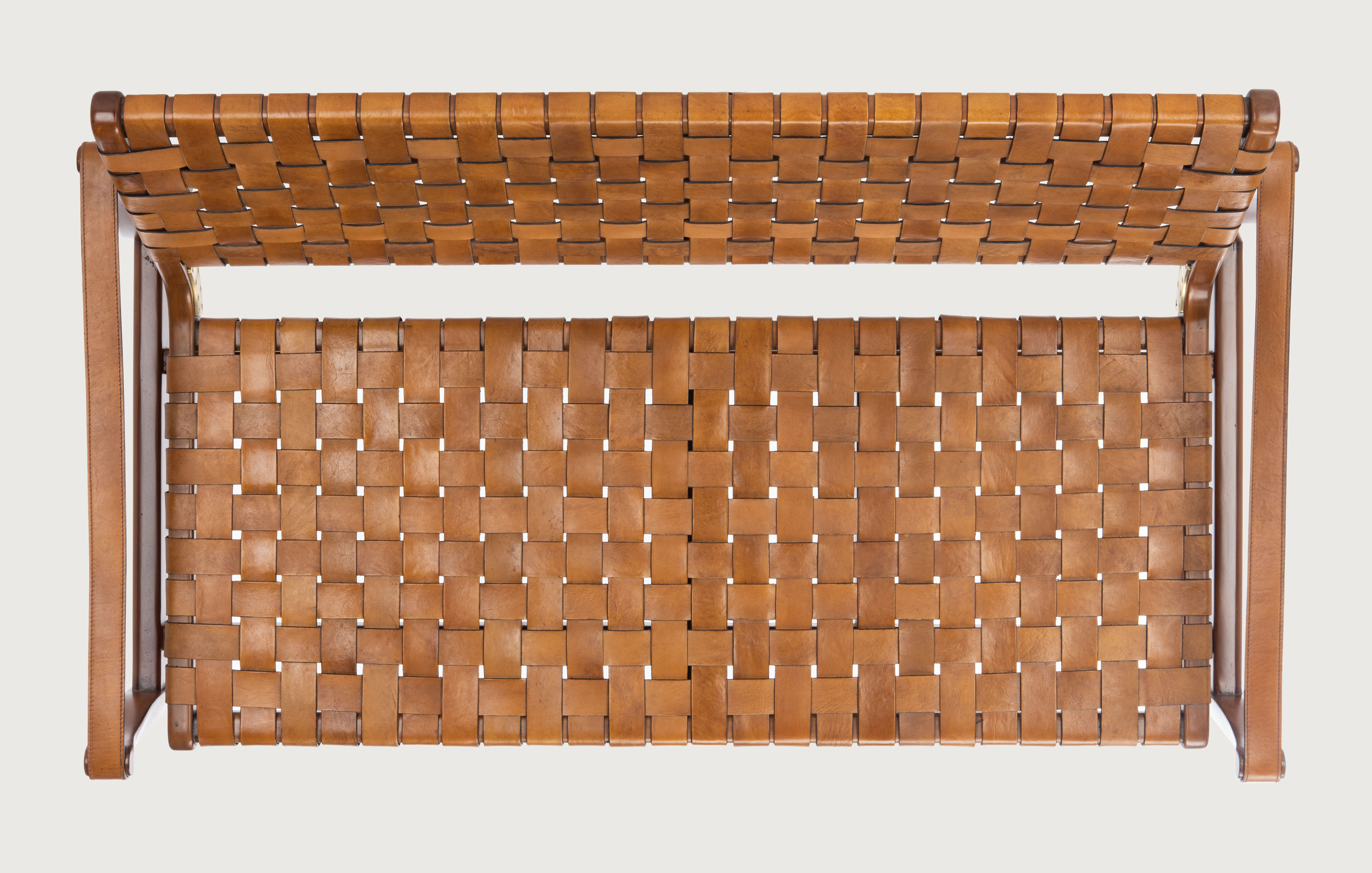 Dilan Leather Loveseat - Brown/Light Brown - Safavieh - Image 6