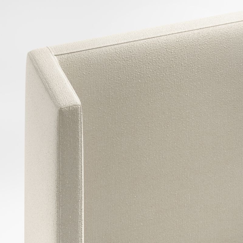 Arden 60" Ivory Upholstered King Headboard with Storage Bed Base - Image 2