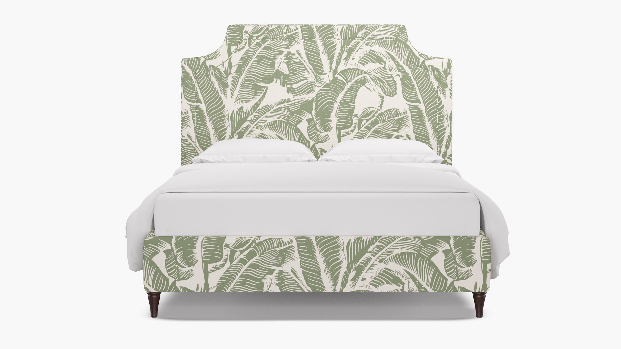 Deco Bed, Sage Martinique® Encore, Espresso Decorative Tapered Leg, King - Image 0