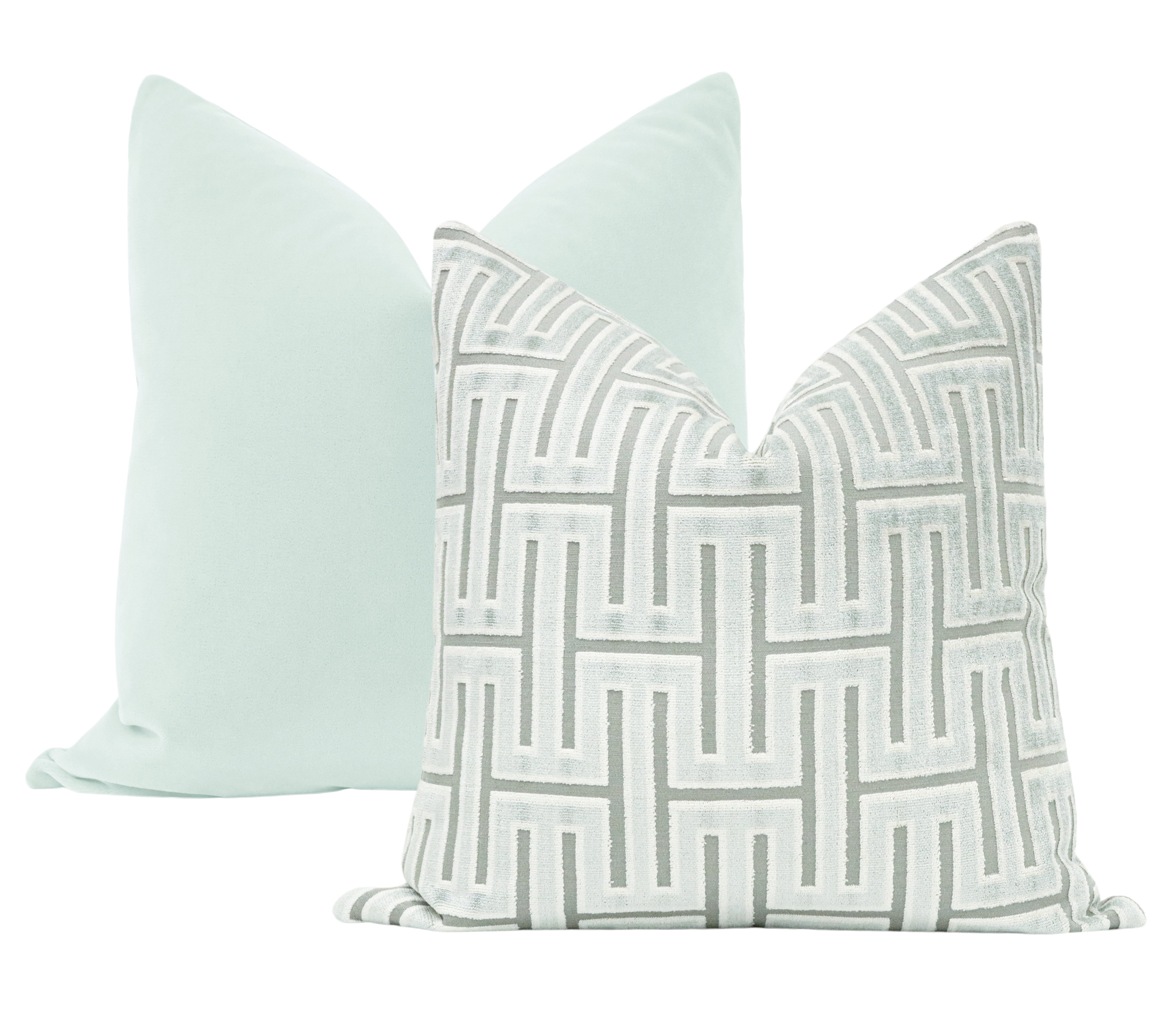 MOHAIR VELVET // SPA BLUE - 14" X 36" - Image 3