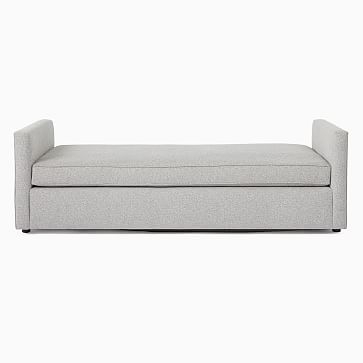Harris Daybed, Poly, Performance Basket Slub, Pearl Gray, Concealed Supports - Image 2