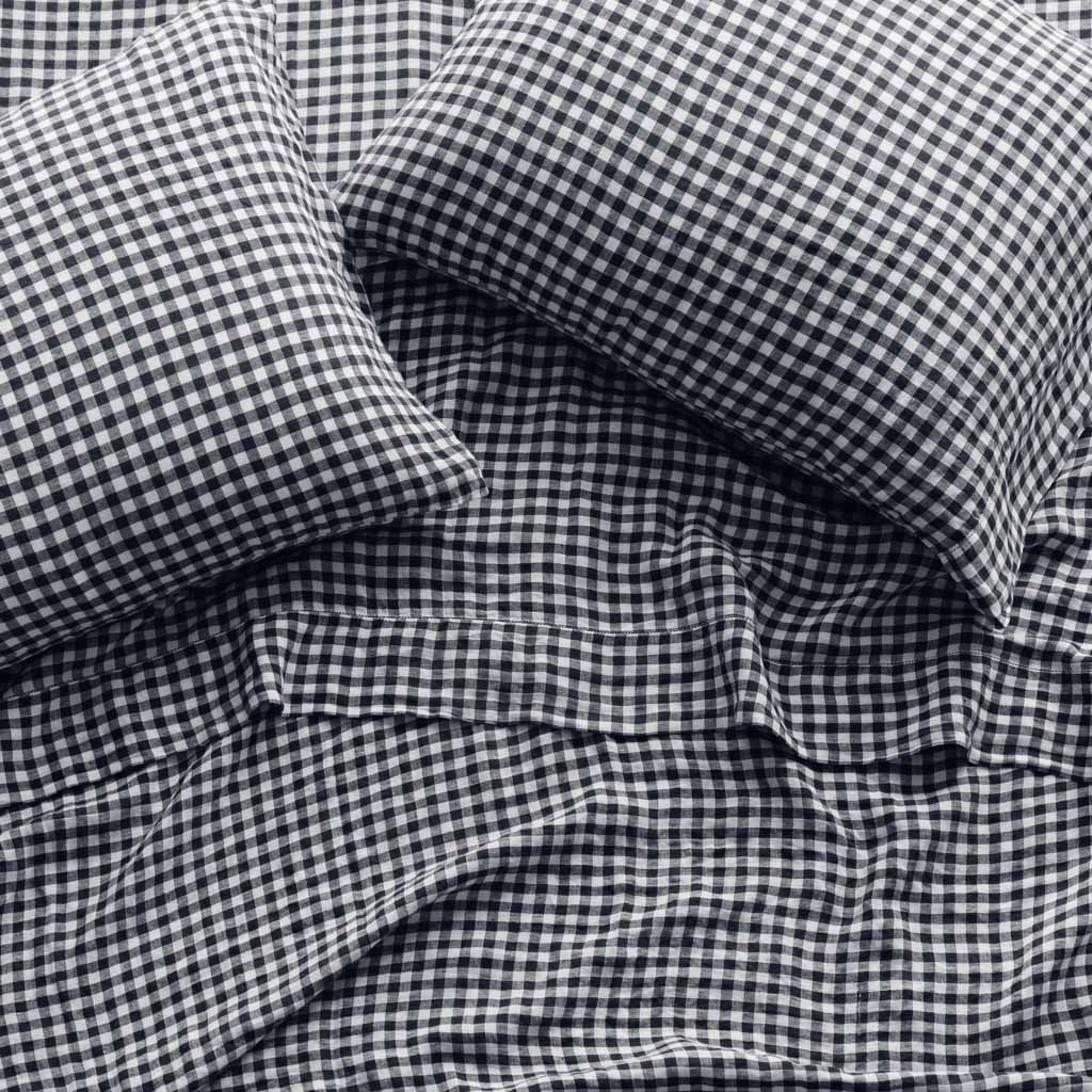 The Citizenry Stonewashed Linen Pillowcases Various | Standard | Indigo Chambray - Image 8