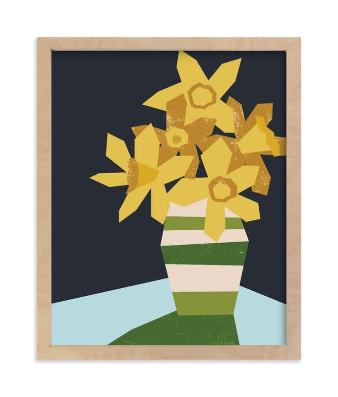 Striped Vase Limited Edition Fine Art Print 1 - Image 0