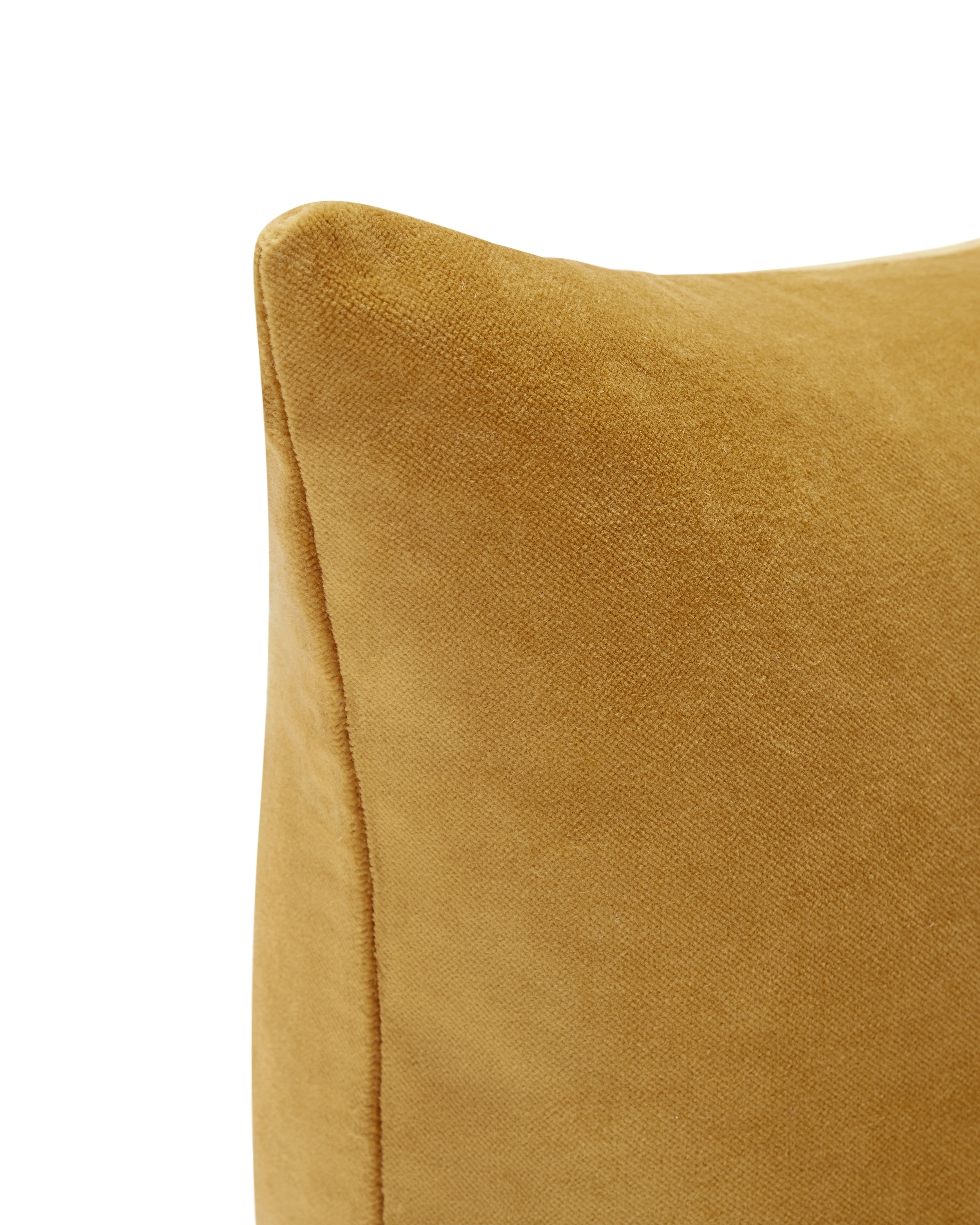 Charlotte Velvet Lumbar Pillow, Goldenrod - Image 1