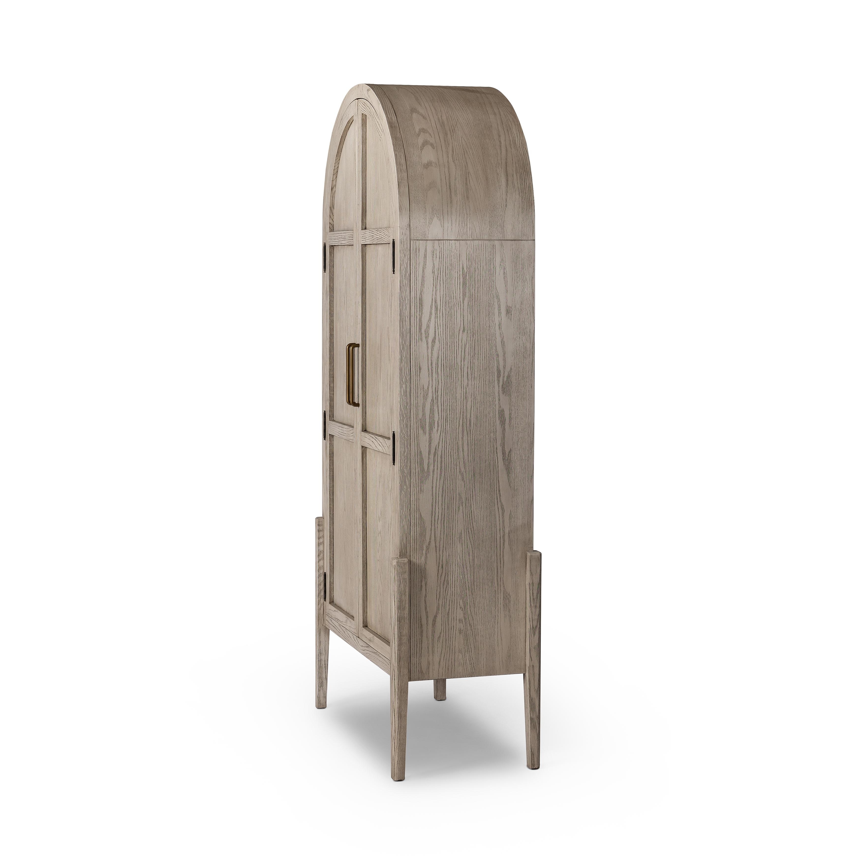 Tolle Panel Door Cabinet-Rstic Wht - Image 1