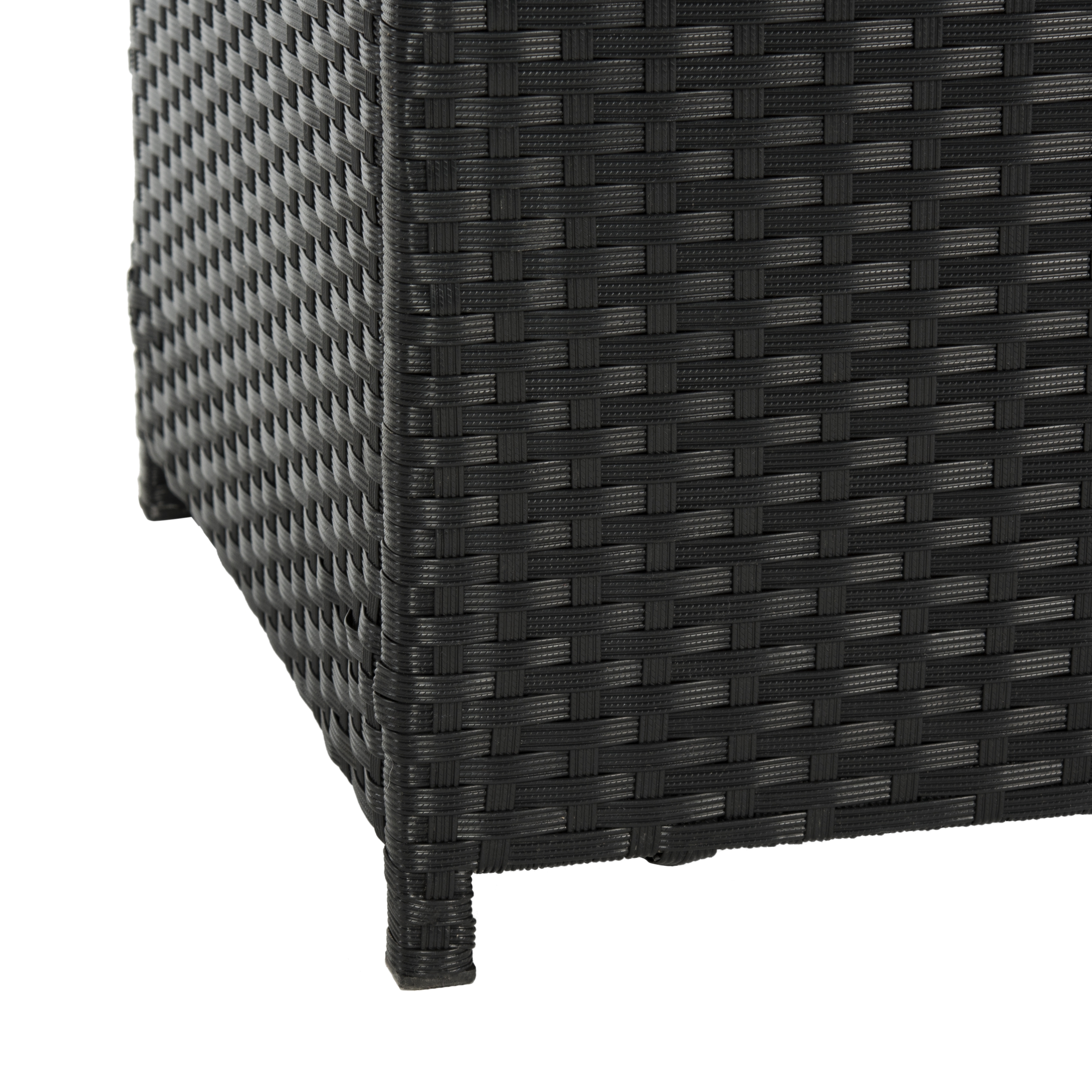 Cosima 53-Inch W 13 Gallon Outdoor Storage Box - Black - Safavieh - Image 6