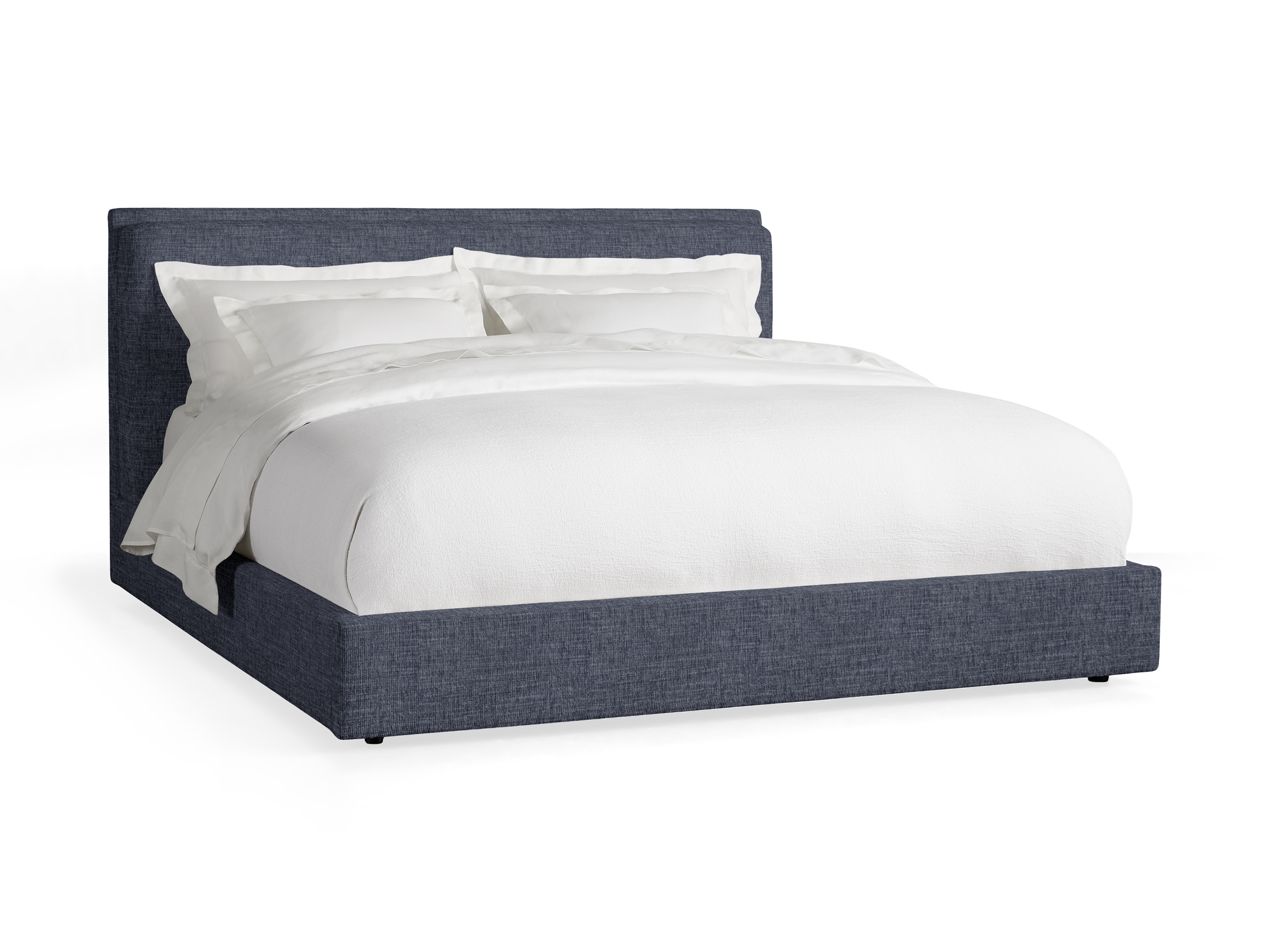 Lennon Bed in Upholstered Queen None  Nomad Navy  - Image 0