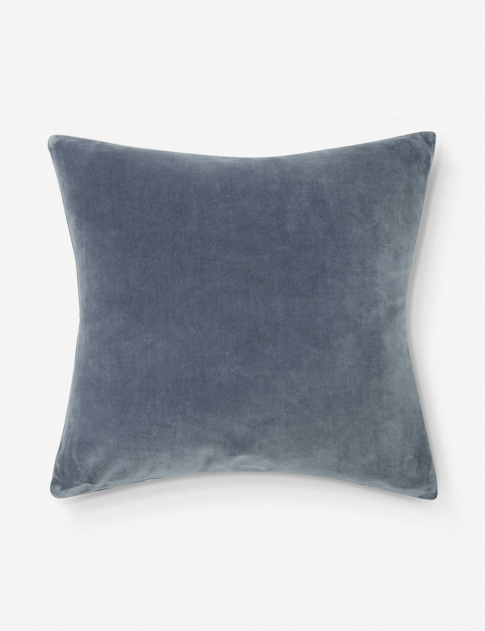 Charlotte Velvet Pillow, Shale Blue - Image 0