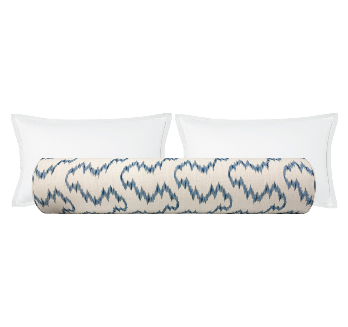 THE BOLSTER :: MALLORCAN IKAT // DELFT | LEE JOFA - TWIN // 9" X 24" - Image 2