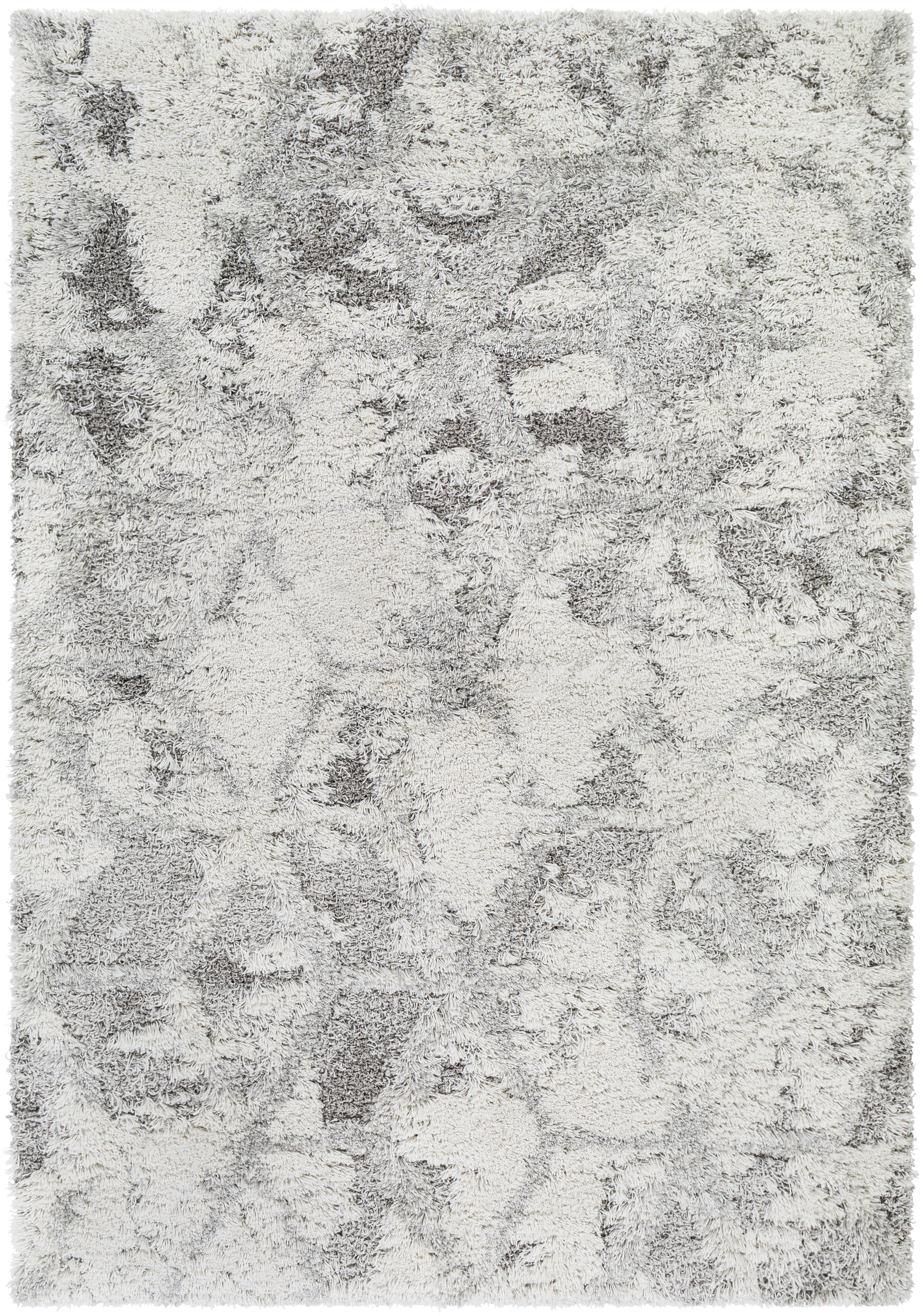 Alta Shag Gray Indoor 5'3" x 7' Machine Woven Rug - Image 0