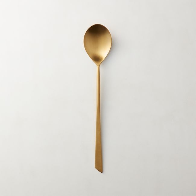 Brushed Gold Kitchen Spoon - Image 0