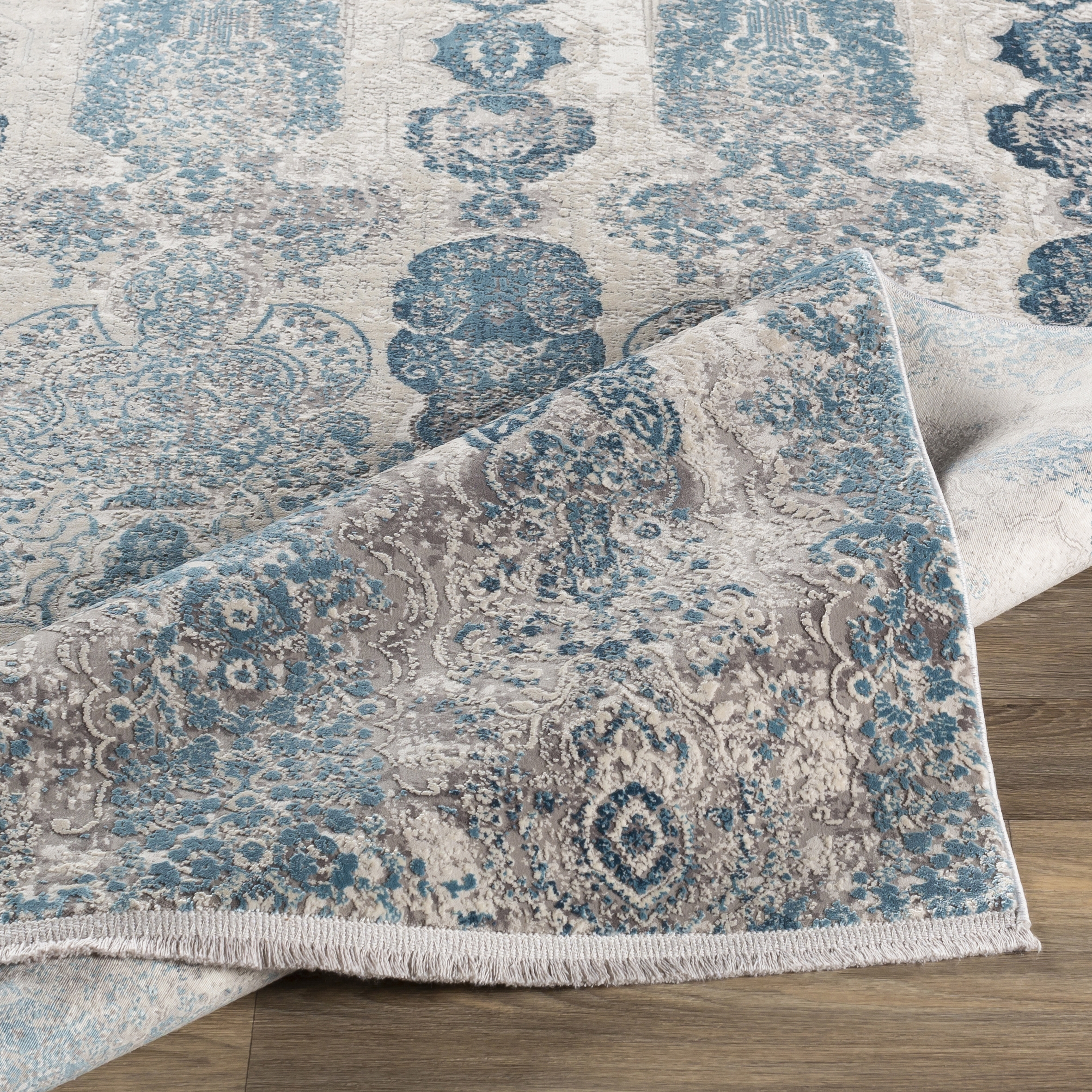 Solar Beige Indoor 9'8" x 13'1" Machine Woven Rug - Image 4