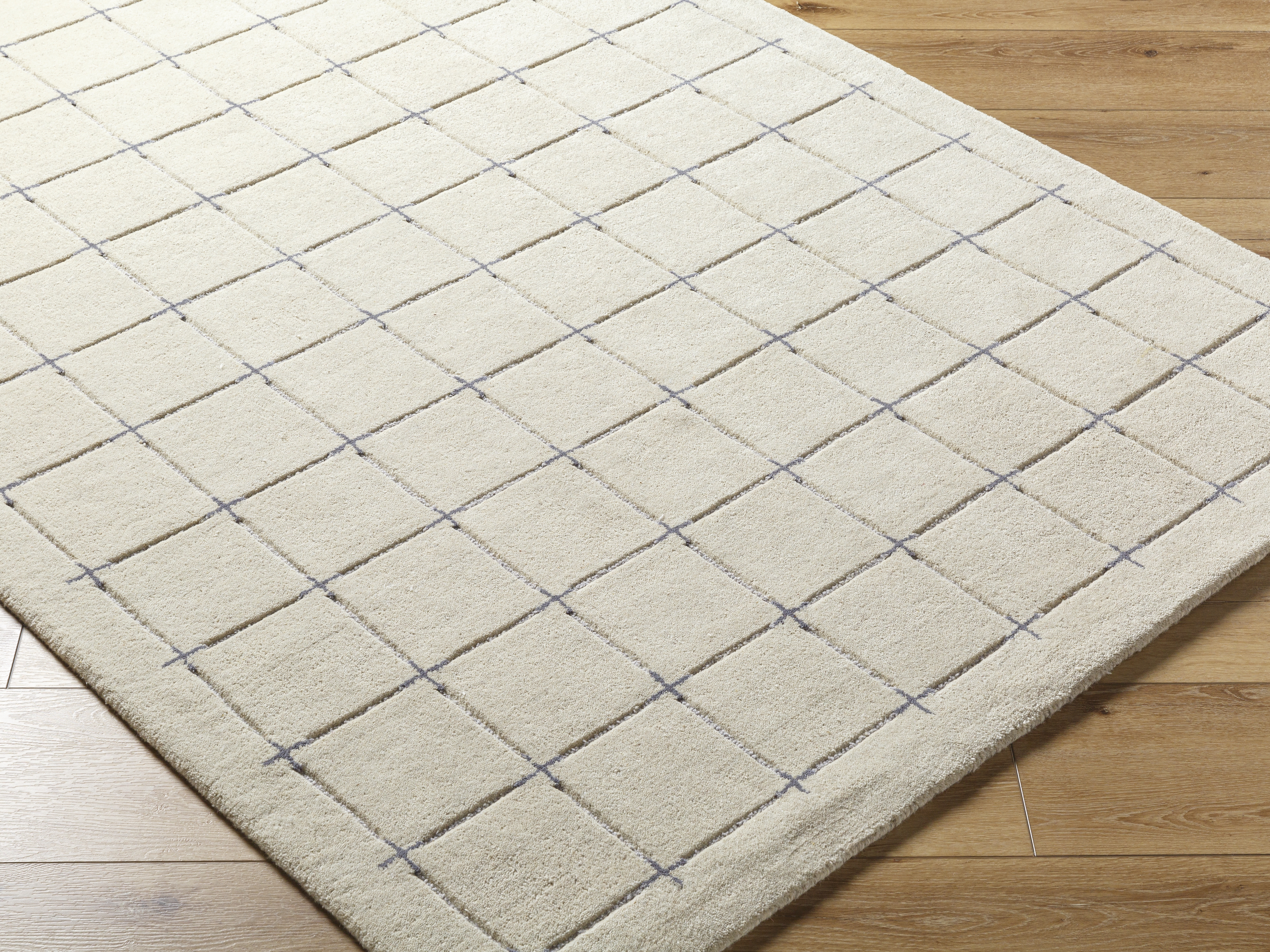 Brook Beige Indoor 5' x 7'6" Handmade Rug - Image 4