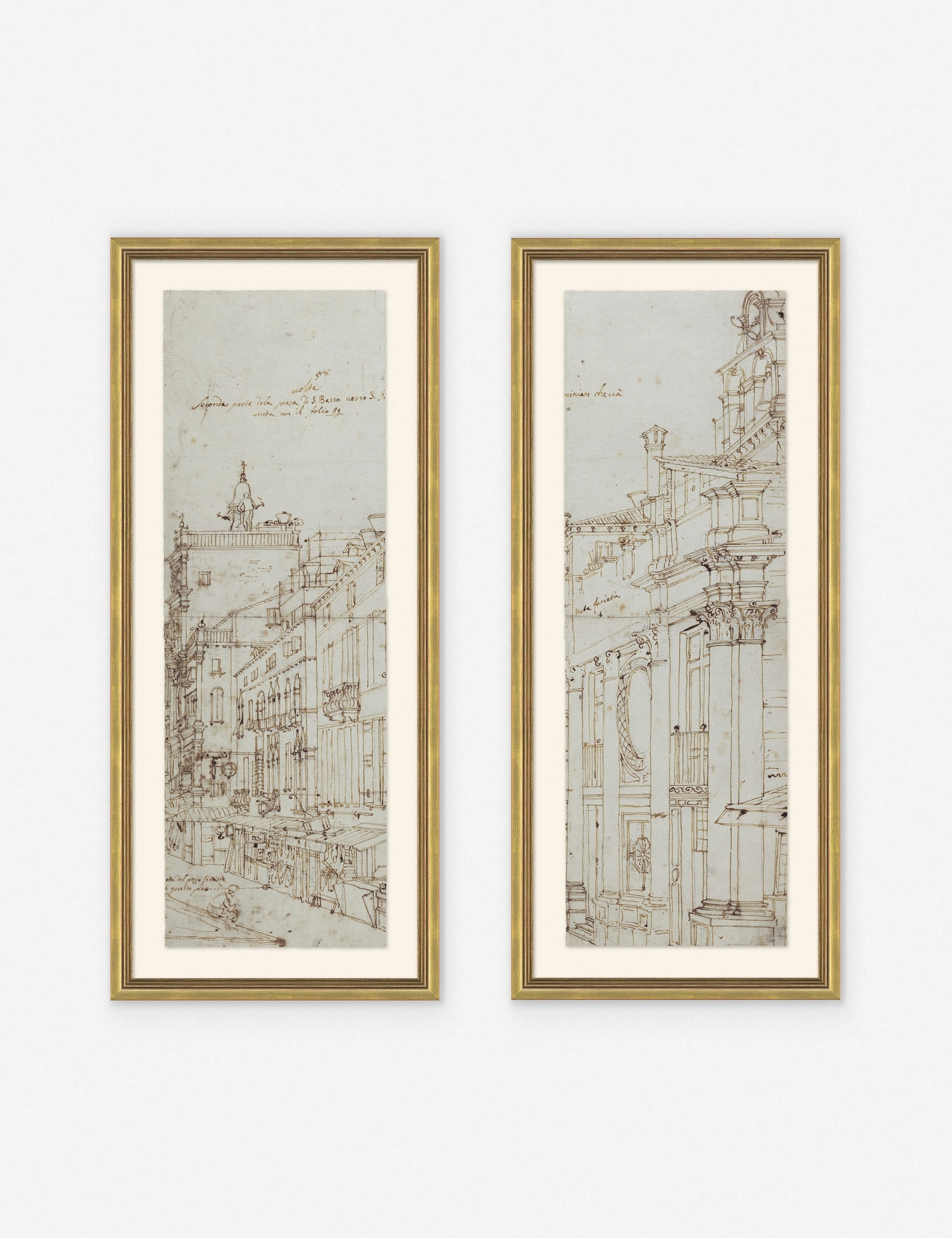 'Da Vinci Drawing' Prints (Set of 2) - Image 0