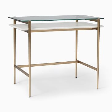 We Art Display Collection Cloud And Light Bronze Mini Desk - Image 1