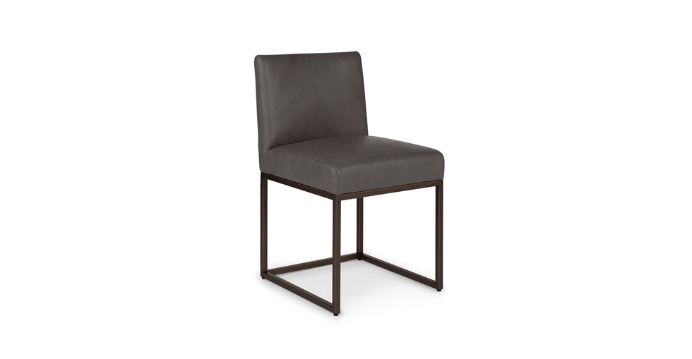 Oscuro Teres Charcoal Dining Chair (Pair) - Image 0