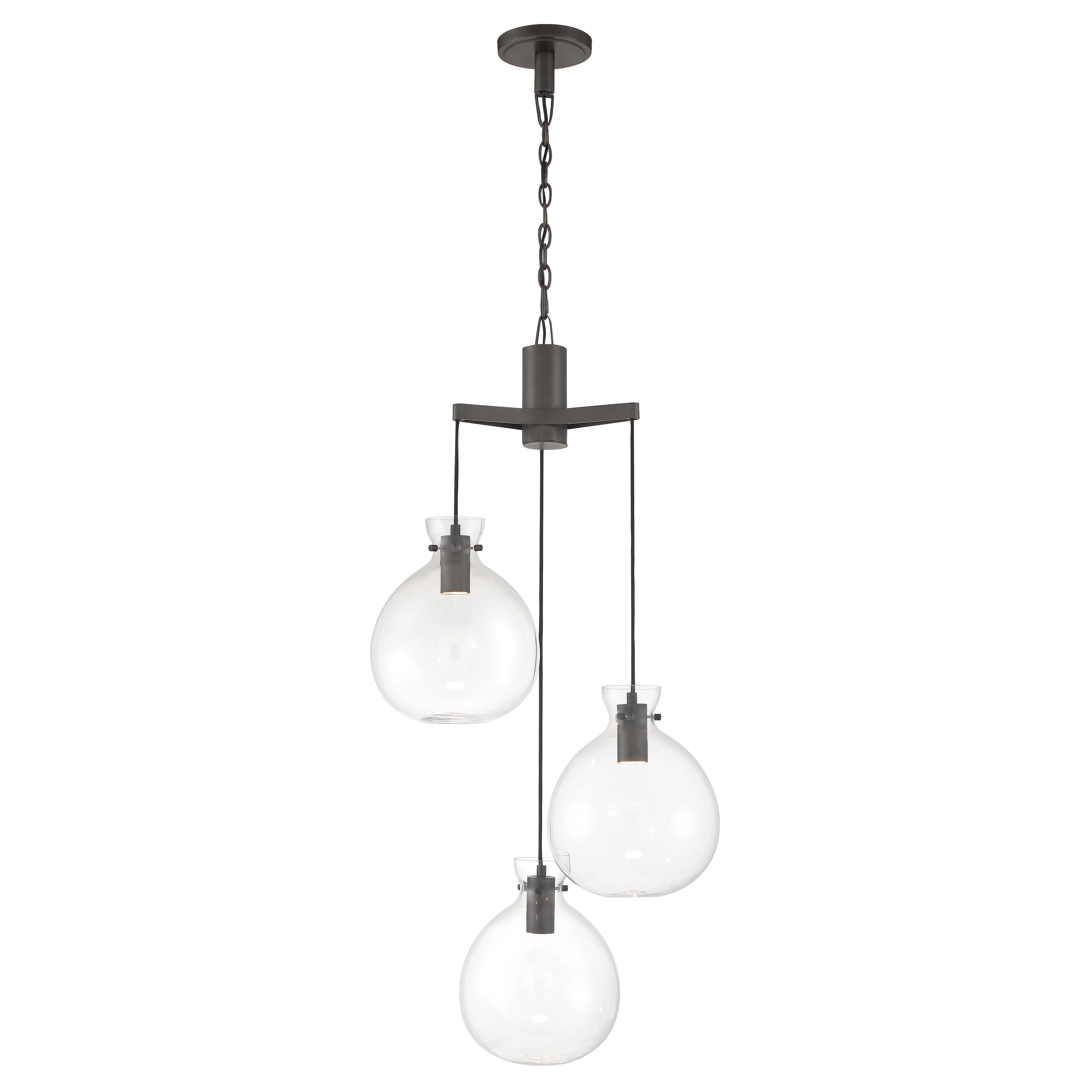 Selina Tiered Globe LED Chandelier - Oil Rubbed Bronze - Image 0