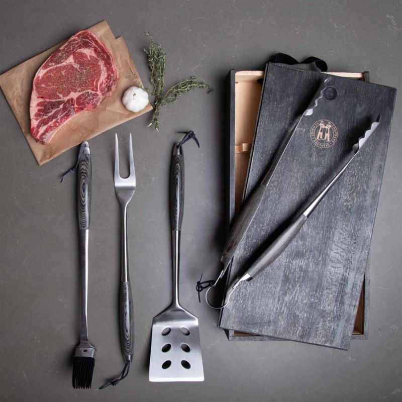 Schmidt Brothers Bonded Ash 4-Piece Grill Set - Image 1