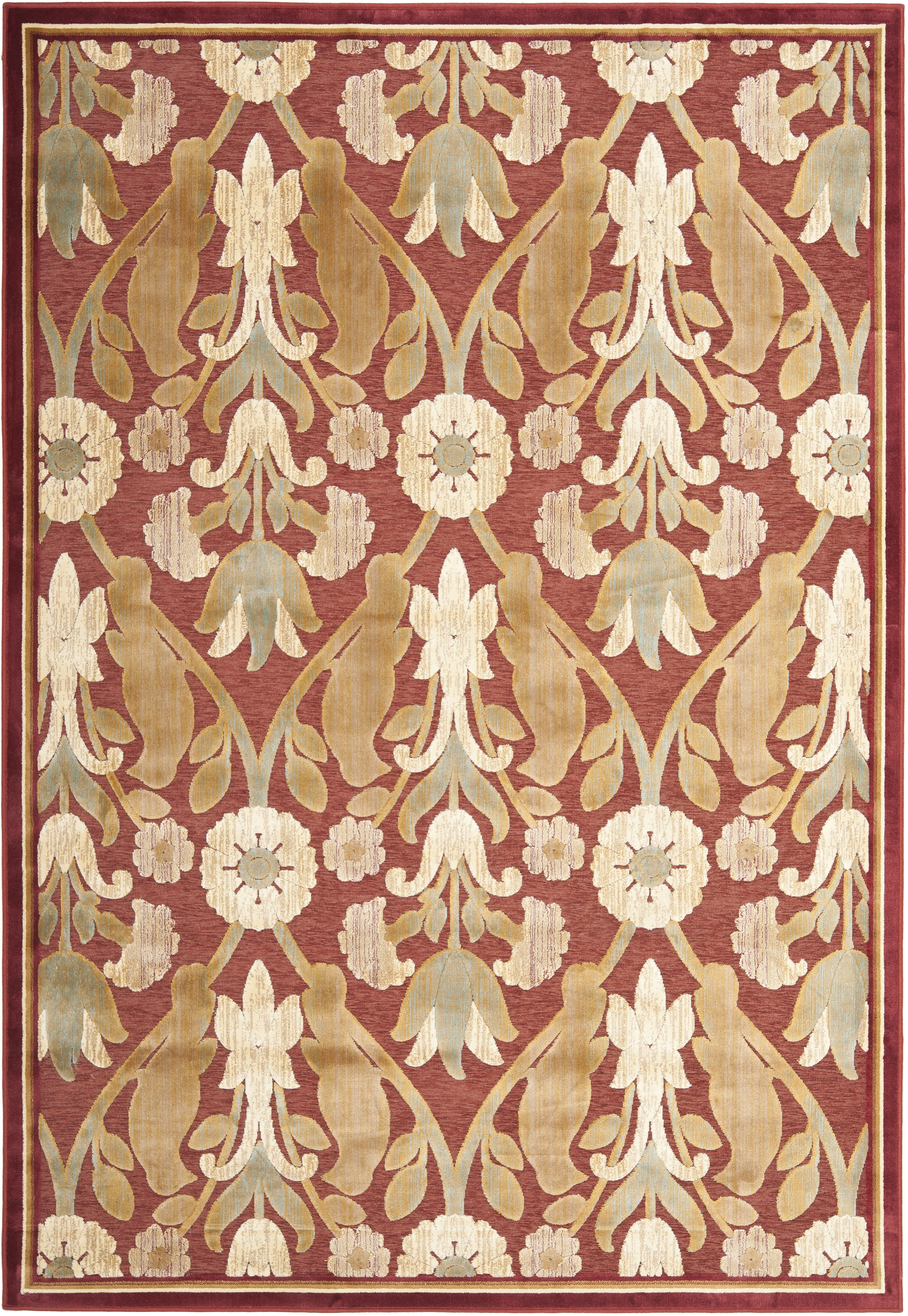 Arlo Home Woven Area Rug, PAR45-202, Red,  8' X 11' 2" - Image 0