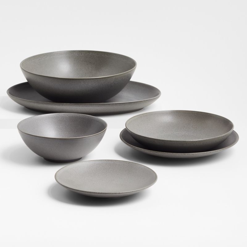 Craft Charcoal Grey Medium Stoneware Serving Bowl - Image 1