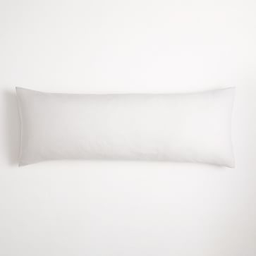 European Flax Linen Body Pillow Cover, One Size, White - Image 3