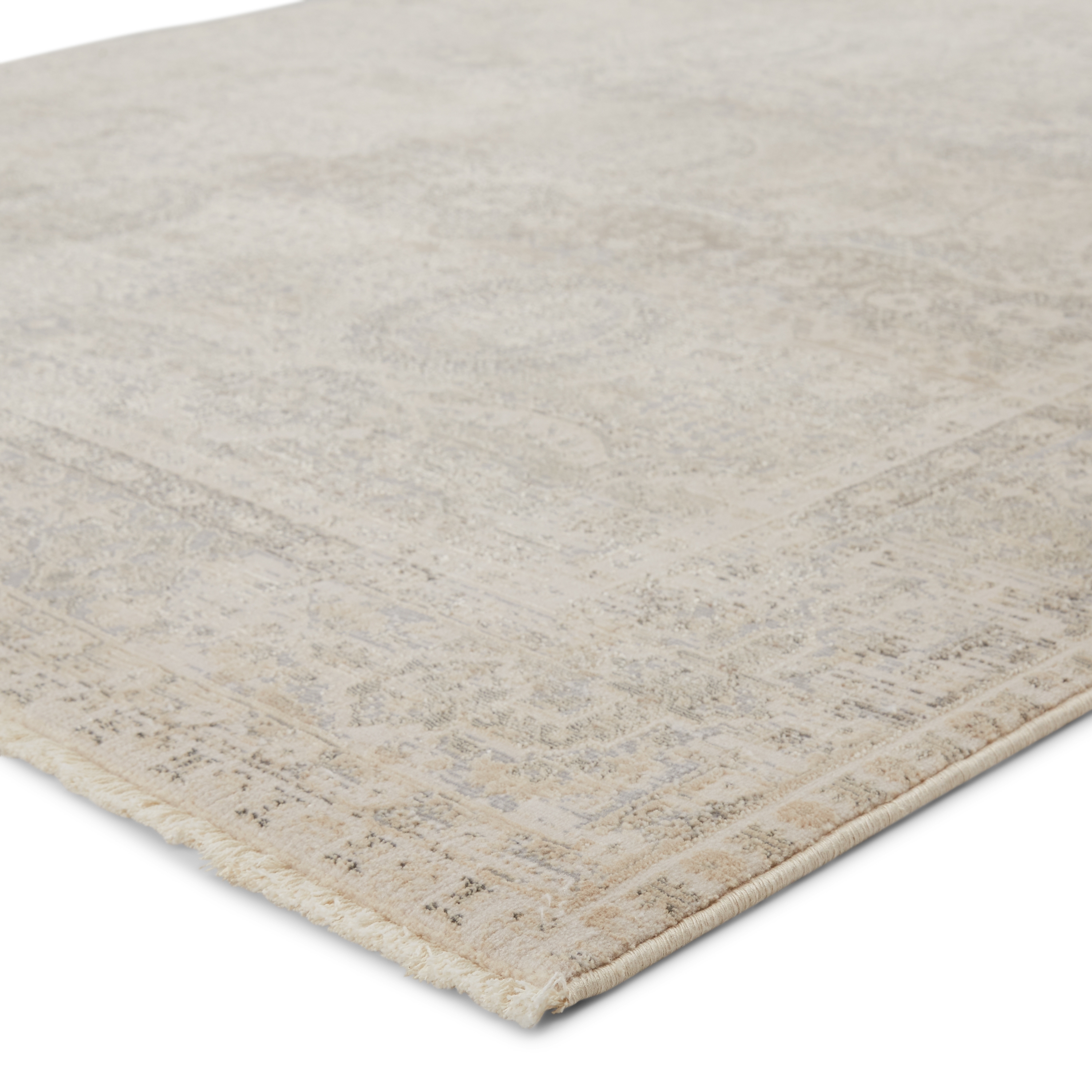 Michon Oriental Gray/ Cream Area Rug (9'6"X12'6") - Image 1