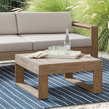 Portside Square Coffee Table, 32", Driftwood - Image 1