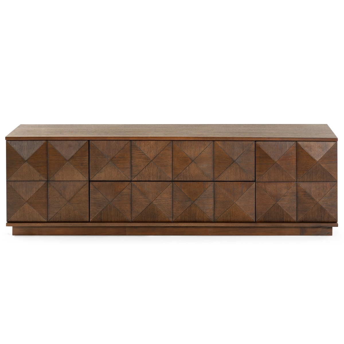 Patty 4 Door Wood Media Stand - Walnut - Image 0