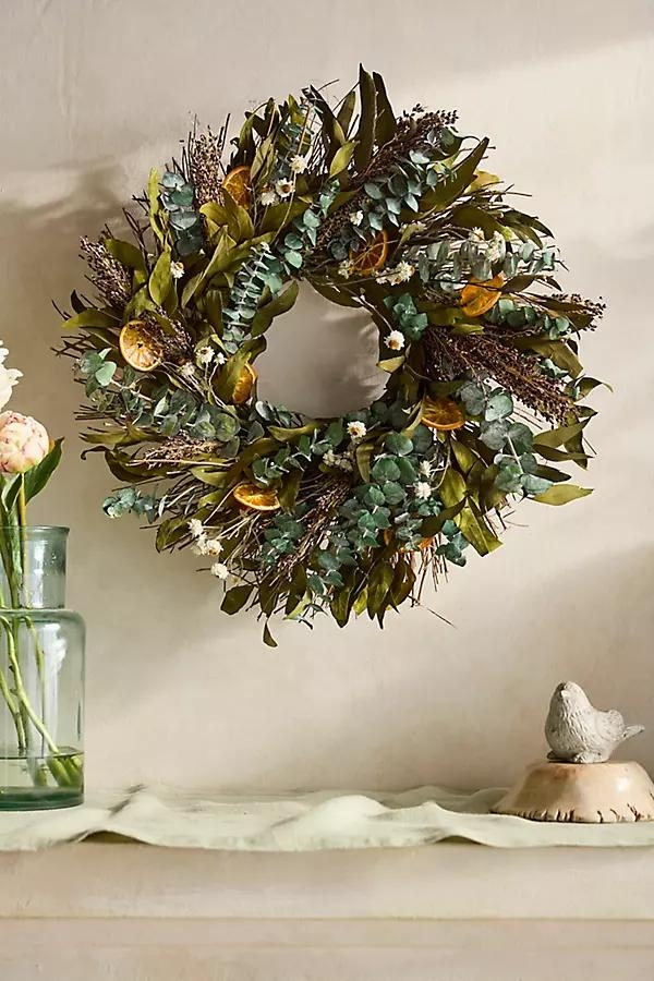 Sorghum + Citrus Dried Wreath - Image 0