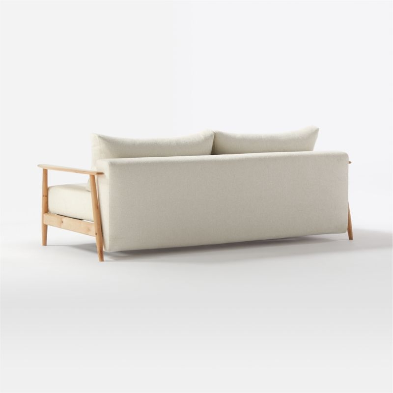 Una Ivory Boucle Sleeper Sofa - Image 6