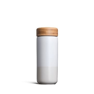 Soma Ceramic Mug, 12 oz. Insulated Hot & Cold Travel Mug, Pearl - Image 0