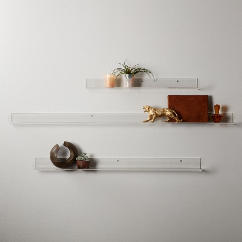 Clear Acrylic Wall Shelf 36" - Image 3