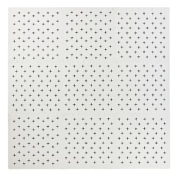 Foam Tile Play Mat Criss Cross, 9 Piece, Black/White, WE Kids - Image 1