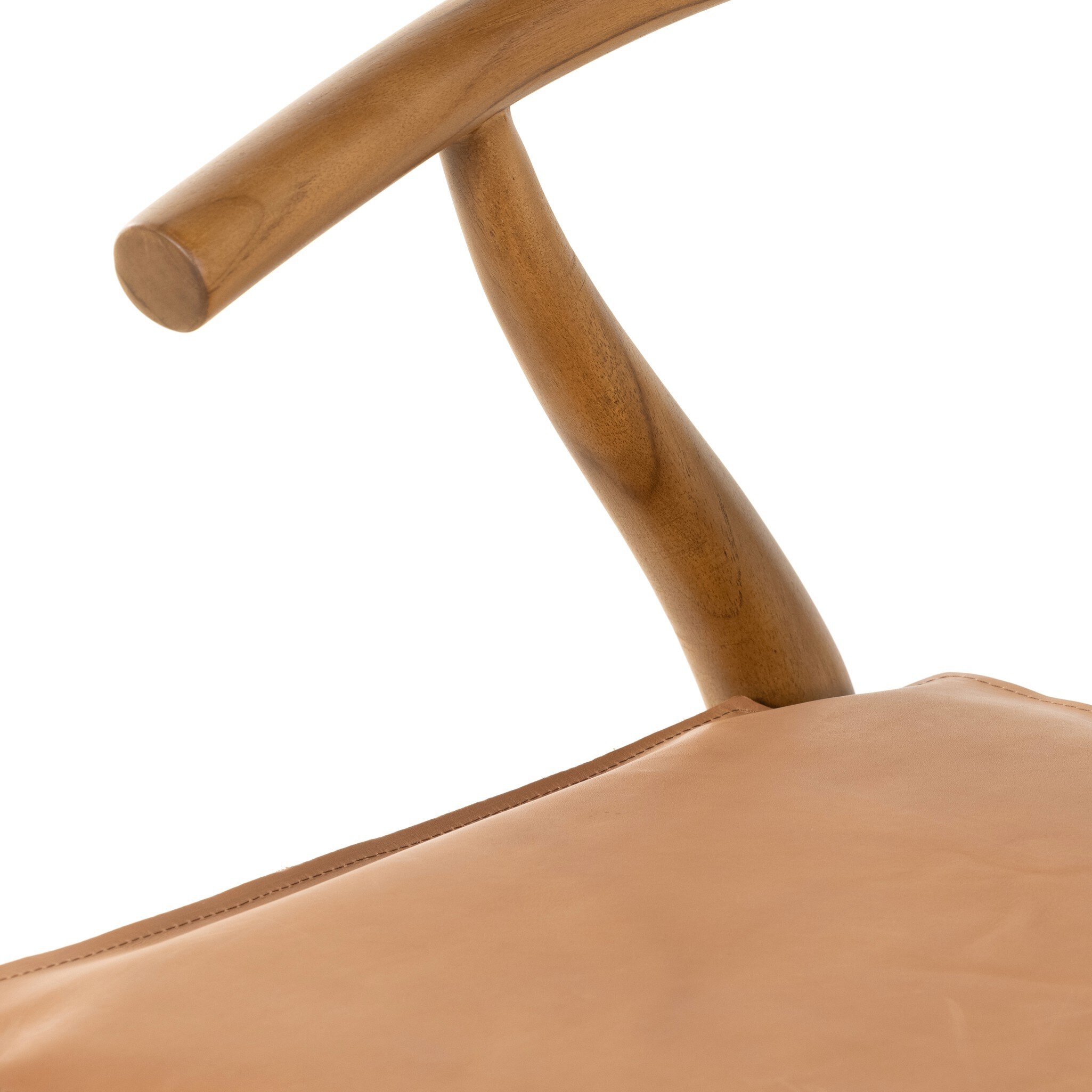 Muestra Dining Chair W/ Cushion - Whiskey Saddle - Image 6