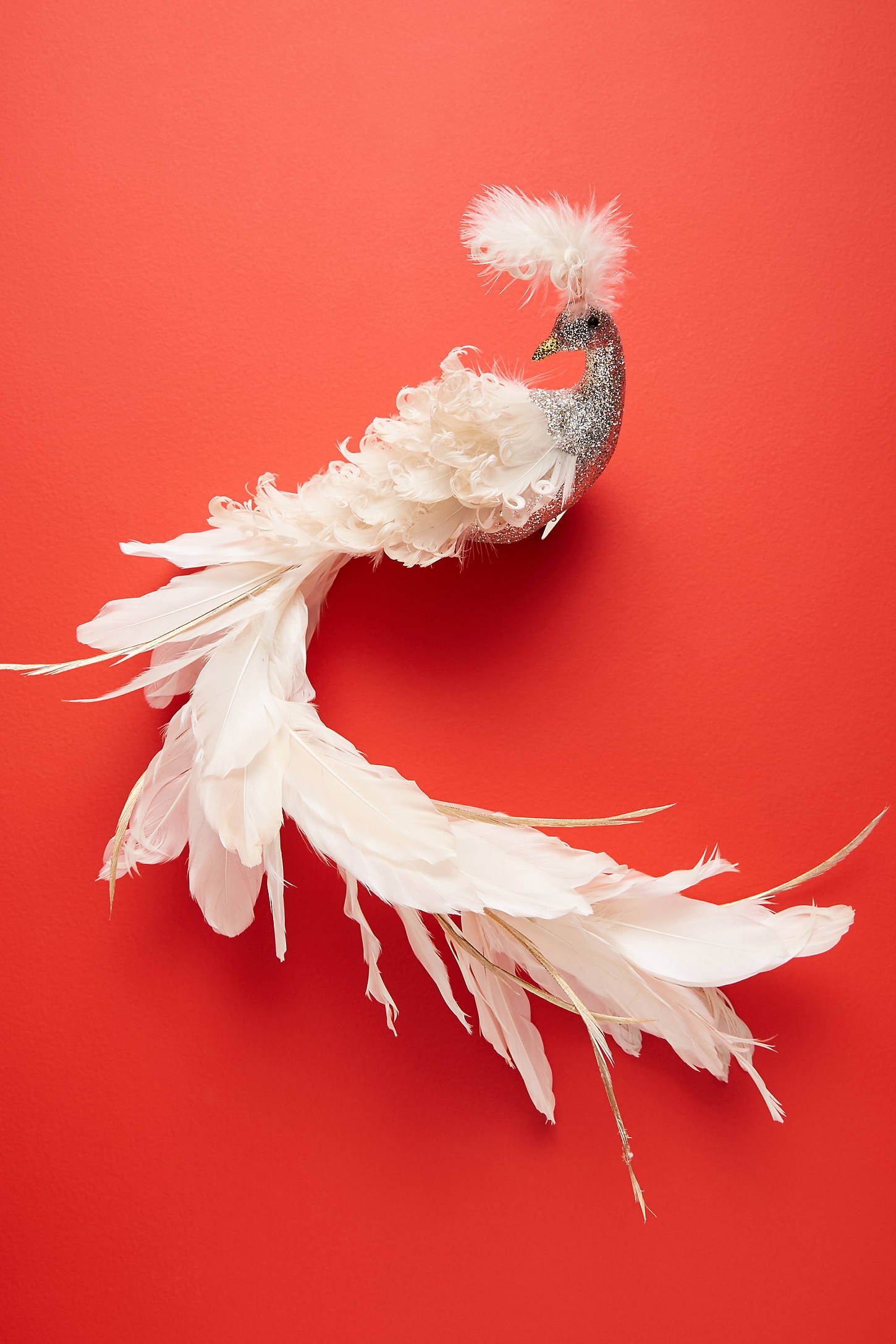 White Peacock Ornament - Image 0