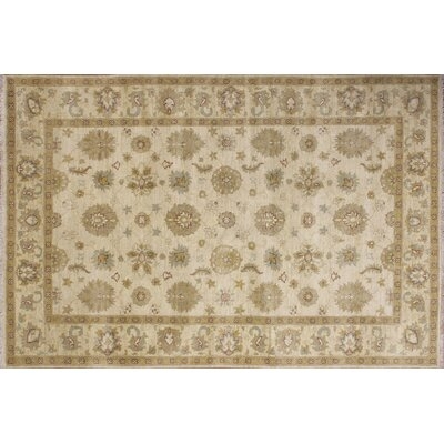One-of-a-Kind Romona Hand-Knotted Ivory 6' x 9' Wool Area Rug - Image 0
