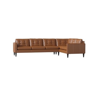 Leather Left Hand Facing Sectional - Image 0