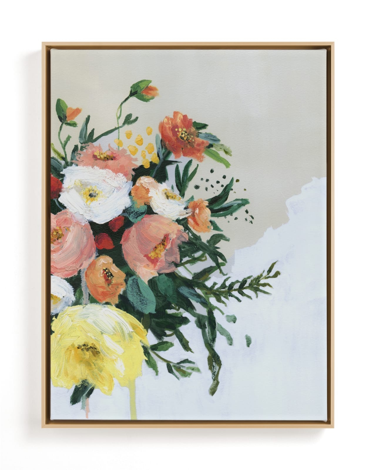 Peach And Yellow Peony Limited Edition Fine Art Print 2 - Image 0