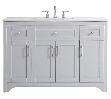 Gray Cedra Single Sink Vanity, 48" - Image 0